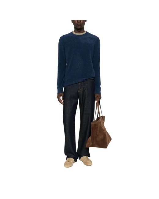 La Fileria Blue Round-Neck Knitwear for men