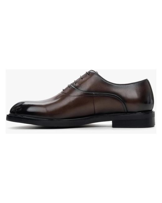 ESTRO Brown Dress Shoes for men