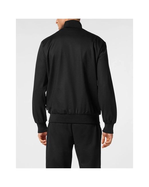 Philipp Plein Sweatjack Iconic Plein in het Black voor heren