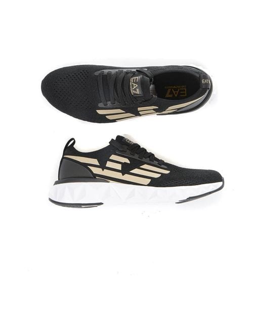 EA7 Black Sneakers for men