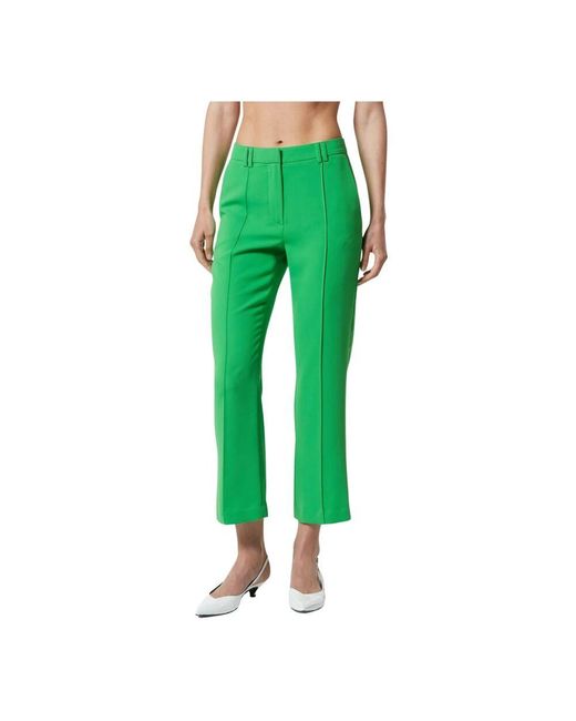 Cropped Trousers Silvian Heach en coloris Green