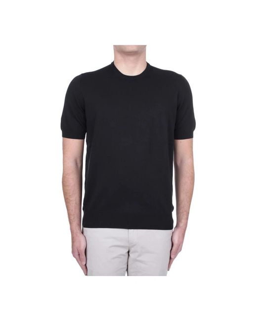 Gran Sasso Black T-Shirts for men
