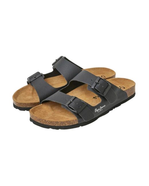Pepe Jeans Blue Sliders