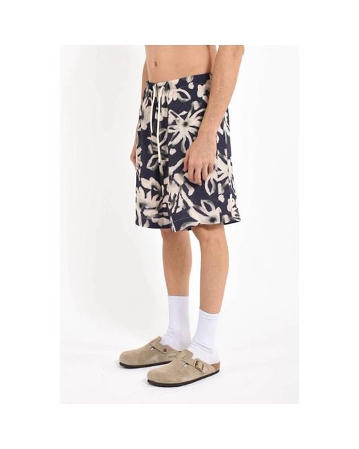 Laneus Blue Casual Shorts for men