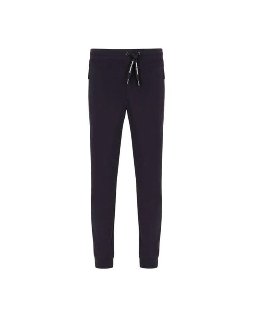 ARMANI EXCHANGE Broeken ,Blauw ,Katoen Blauwe Sportieve Elastische Taille Herenbroek in het Blue voor heren