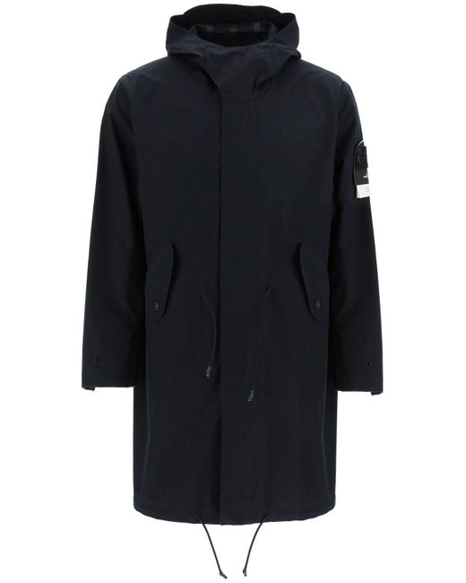 Stone Island 'o-ventile® Ghost Piece' Parka in Black for Men | Lyst