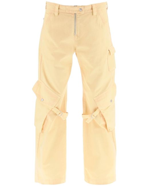 Acne Studios Cotton Cargo Pants in Natural | Lyst