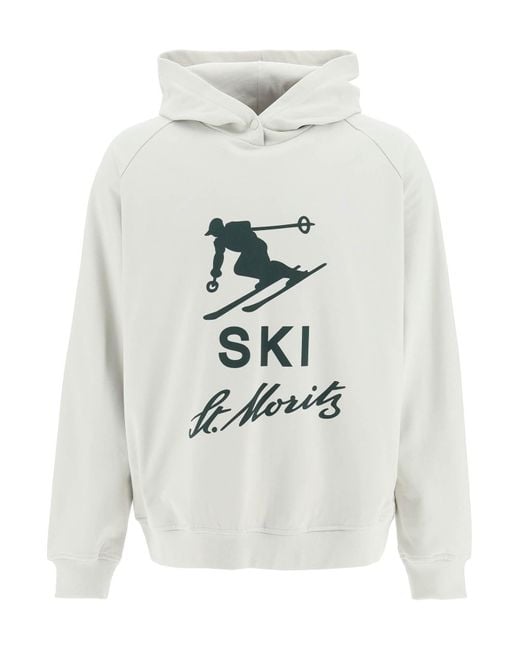 Bally 'ski St. Moritz' Hoodie in White for Men | Lyst