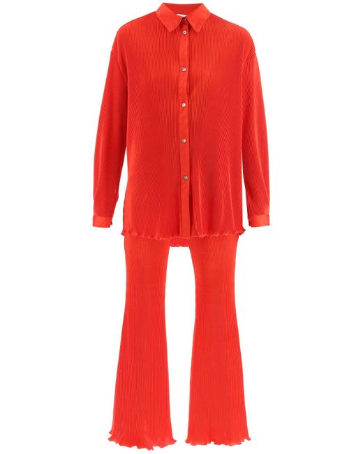 Sleeper 'origami' Pajama Set in Red | Lyst