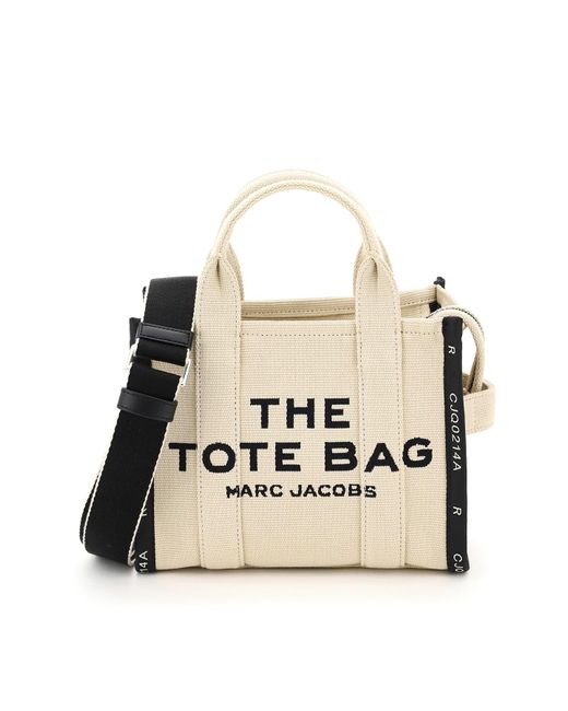 Marc Jacobs The Jacquard Traveler Tote Bag Small in Natural | Lyst
