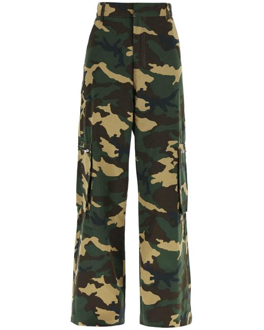 Amiri Camouflage Cargo Pants in Green Lyst