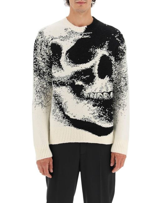 Alexander McQueen Cotton Skull Sweater 