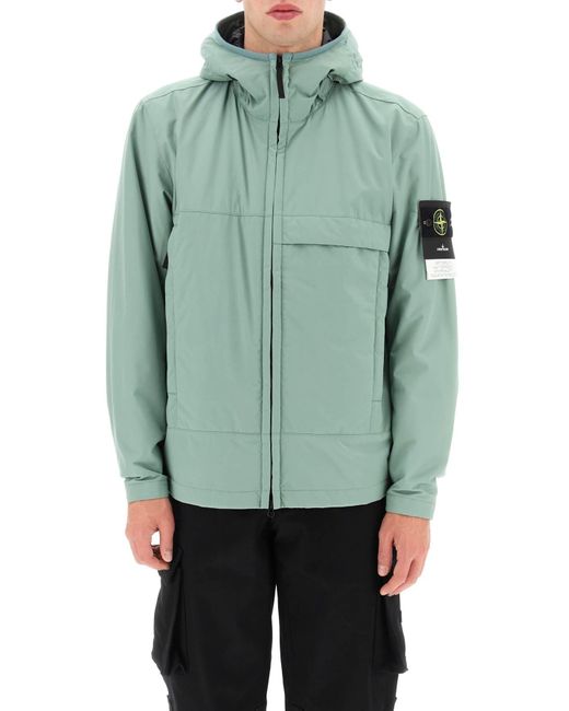 Stone Island Soft Shell-r Jacket With E.dye Technology in Green for Men |  Lyst
