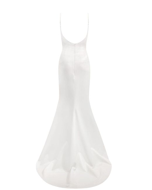 Millà White Chic Mermaid Maxi Dress