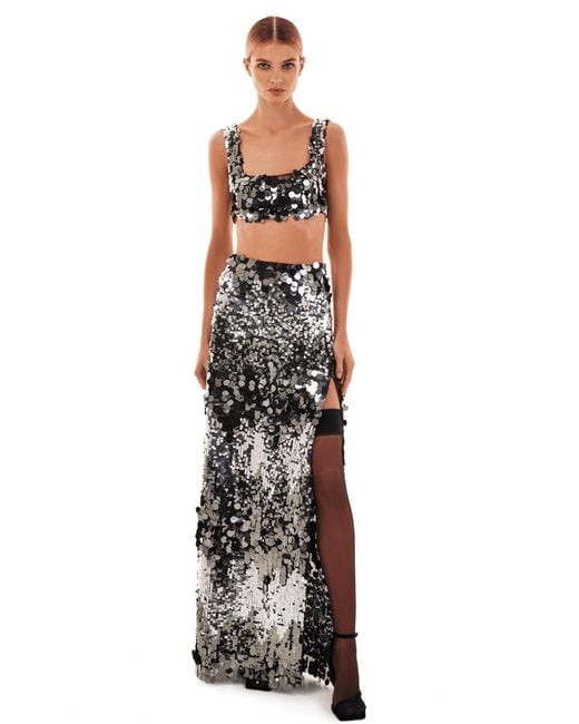 Millà White Dazzling Sequined Set