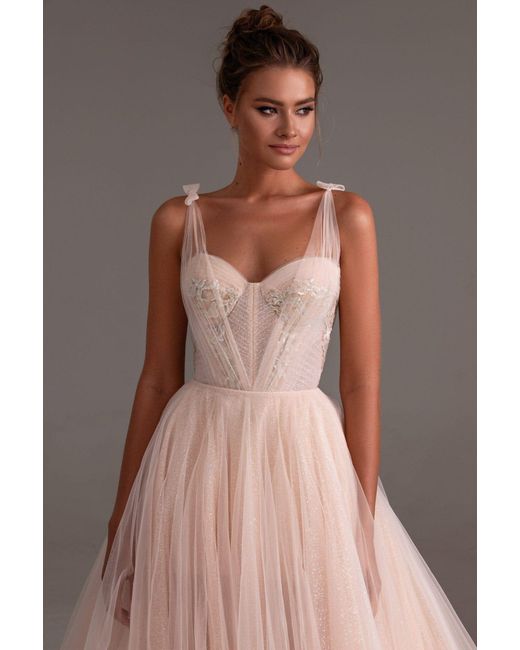 Millà Pink Multi-Layered Tulle Gown