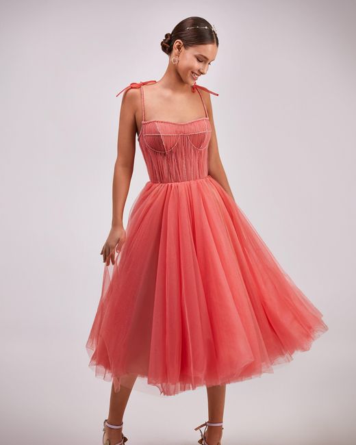 Millà Red Tie-Strap Cocktail Dress With The Elegant Co
