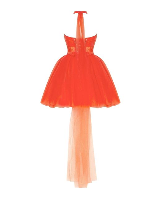 Millà Red Vibrant Coral Mini Dress