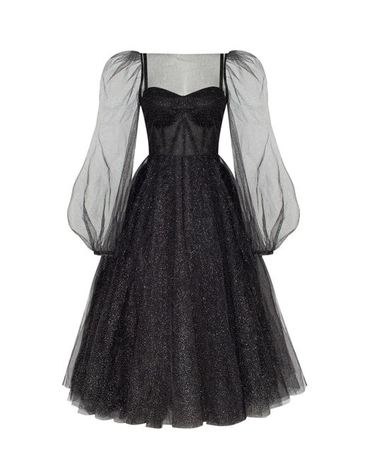 Millà Black Combination Sparkly Tulle Dress