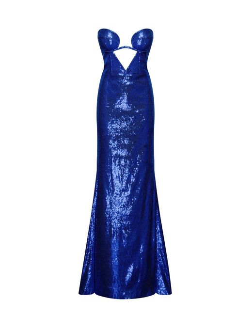Millà Blue Electric Maxi Dress Covered