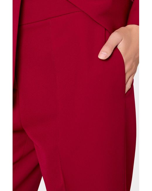 MILLY Red Nash Cady Pants
