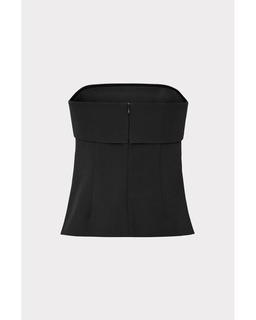 MILLY Black Tuala Cady Top