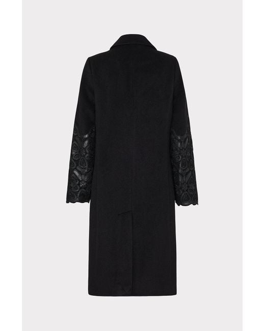 Faux leather sleeve coat hotsell