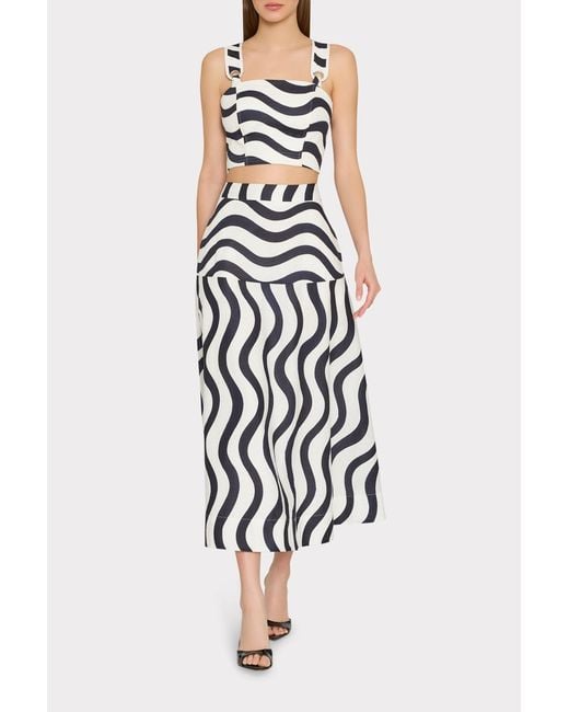 MILLY Multicolor Lenox Printed Top