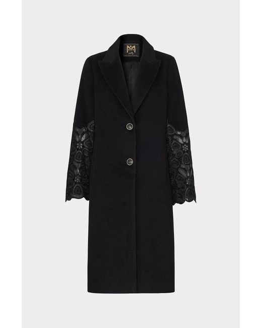 Faux leather sleeve coat hotsell