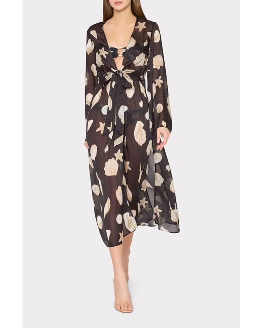 MILLY White Vince Seashell Cover Up