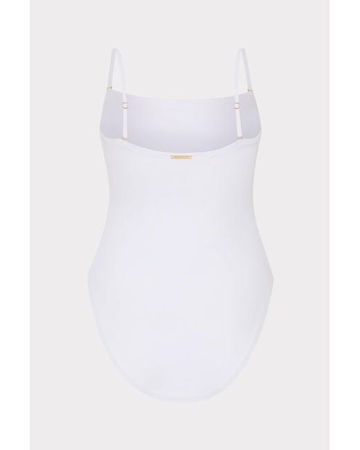 MILLY White Starfish Sequin One Piece