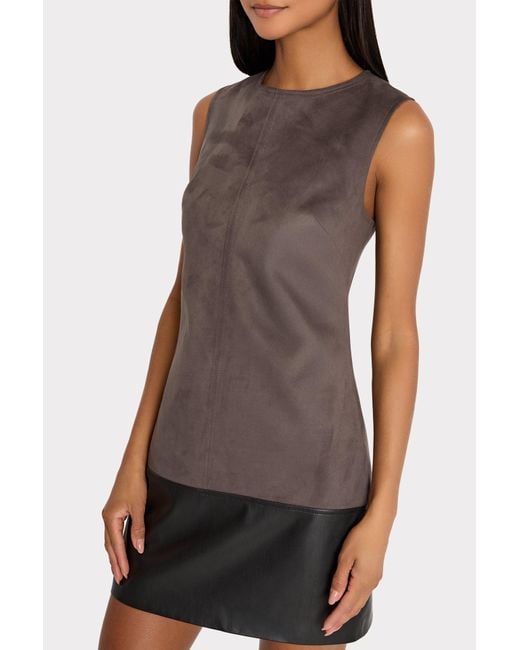 knee length dresses for ladies Milly Vegan Leather Mini Dress main image 0