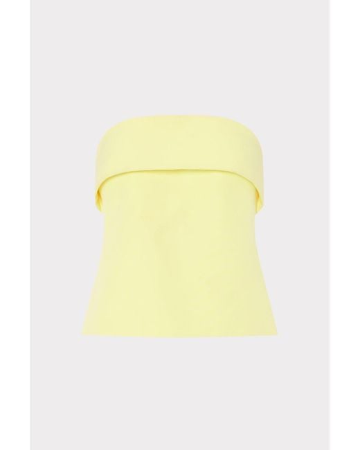 MILLY Yellow Tuala Cady Top