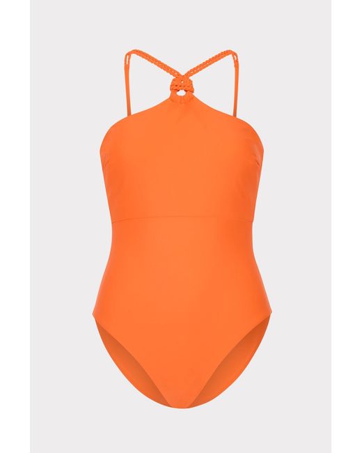 MILLY Orange Rope One-piece