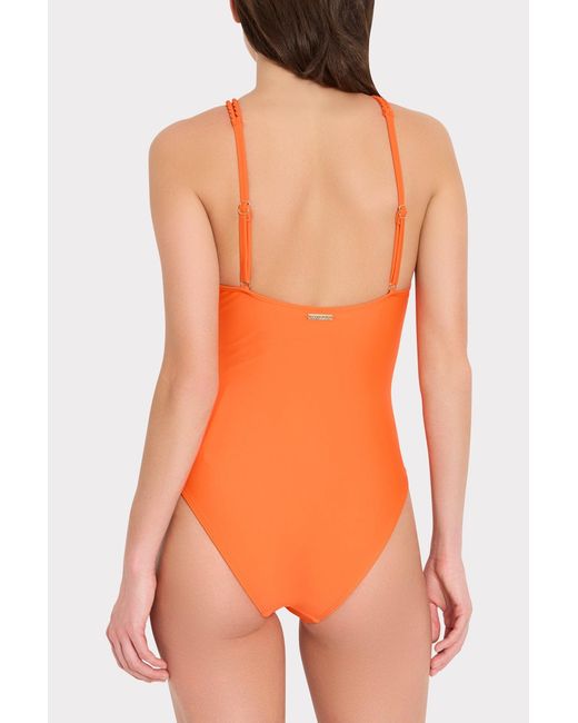 MILLY Orange Rope One-piece