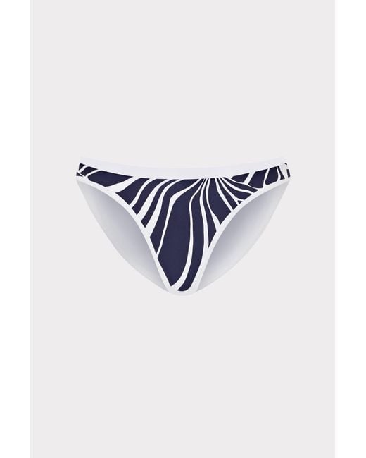 MILLY Blue Abstract Kai Print Bikini Bottom
