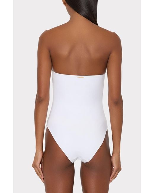 MILLY White Starfish Sequin One Piece