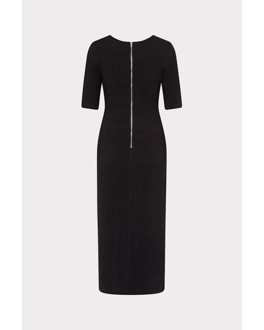 beyonce in a black dress Milly Women's Shirred Side Sheath Dress – Saint Bernard main image 0