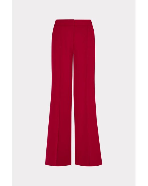 MILLY Red Nash Cady Pants
