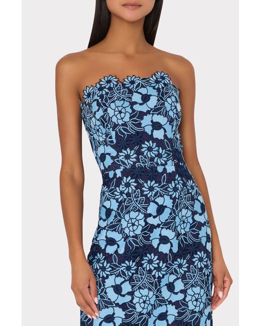 milly floral lace dress Floral Lace Fitted Gown 10