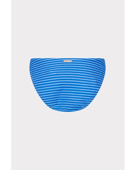 MILLY Blue Margot Stripe Bikini Bottom