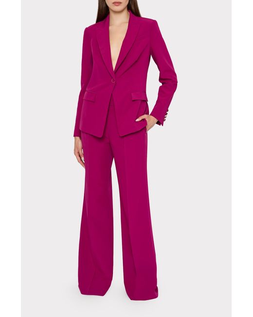 MILLY Pink Nash Cady Pants