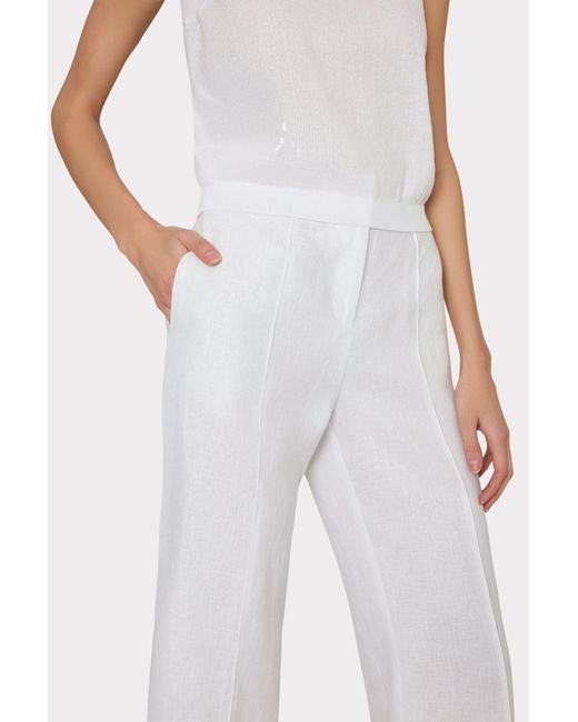 MILLY White Sequin Knit Shell Top