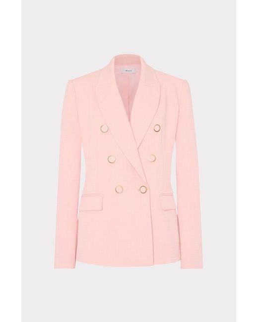 MILLY Pink Orly Blazer