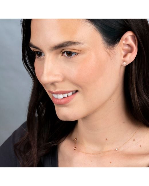MILLY Metallic Heartfelt Stud