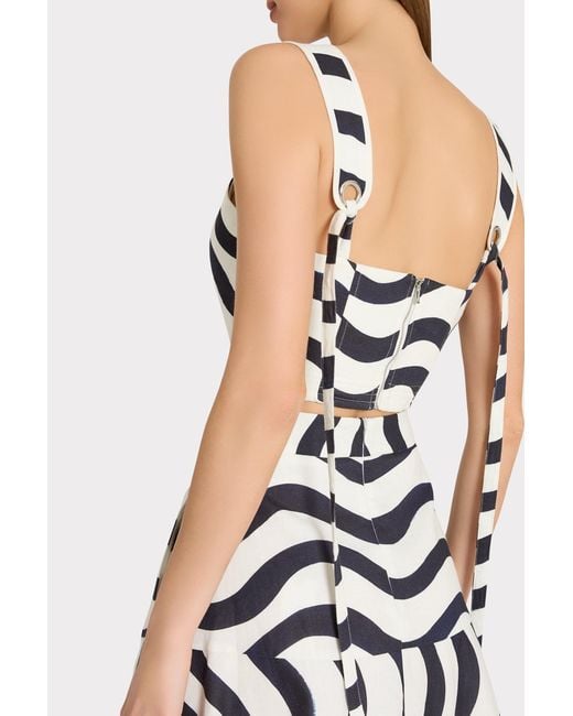 MILLY Multicolor Lenox Printed Top