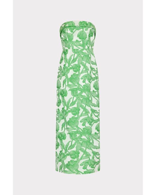 green emerald velvet dress Milly main image 0