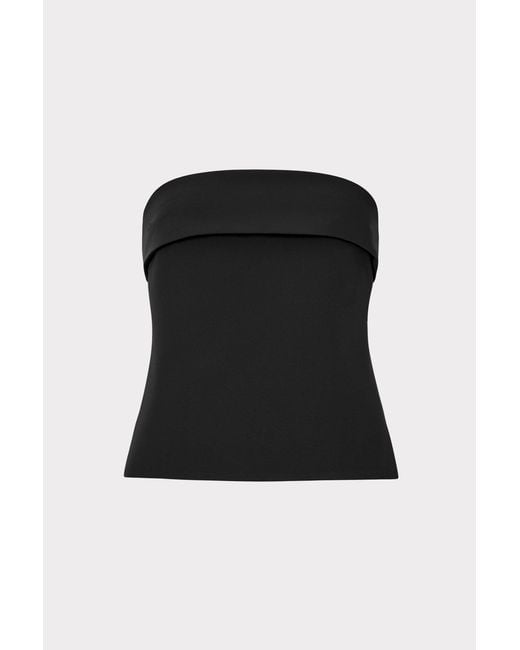 MILLY Black Tuala Cady Top