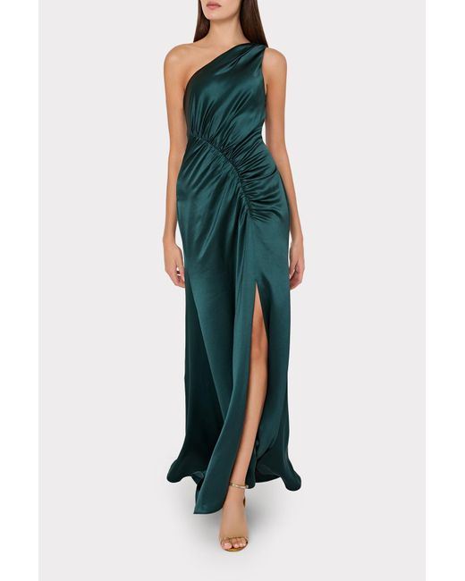 milly emerald green dress Tahlia Tulip Garden Lace Dress in Dark Green main image 1
