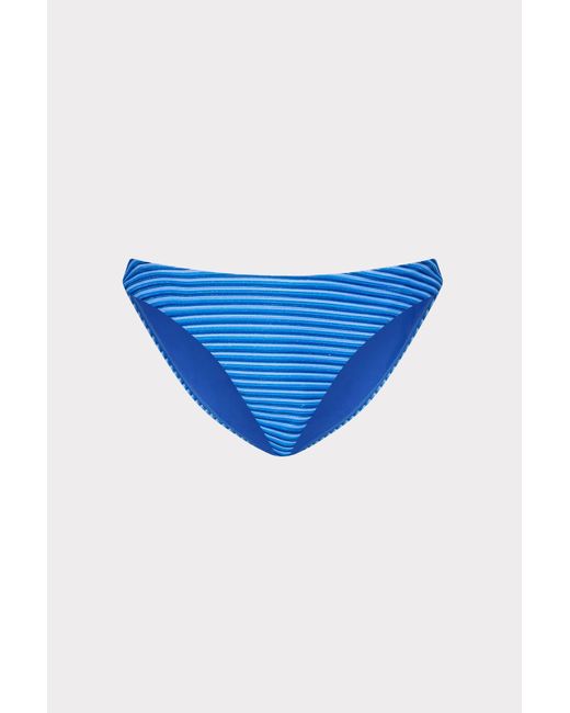 MILLY Blue Margot Stripe Bikini Bottom